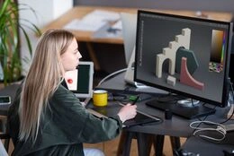 3D modelleme ve dijital varlık katmanı
